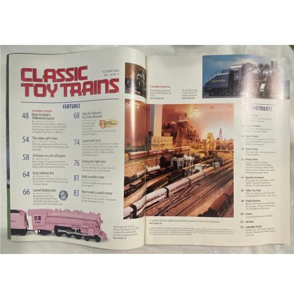Vtg Lot 3 Classic Toy Trains Oct Nov Dec 2002 Magazine Holiday Layout Railroad - Picture 4 of 9